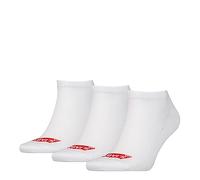 Levi's Sneaker Socken Unisex 3er Pack, Weiß, 43/46