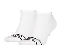 Levi's Unisex Sneaker Socks, White, 43/46