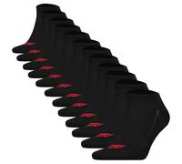 Sneakersocken LEVI'S "Socken LEVIS LOW CUT BATWING LOGO 12P RECYCLED CO 12er Pack", Herren, Gr. 35-38, schwarz, Obermaterial: 73% Baumwolle CO. 22% Polyester PES. 3% Elasthan EL. 2% Polyamid PA., Sock