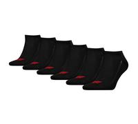 Levi's Unisex Sneakersocken, 6er Pack - Low Cut Batwing Logo, ECOM Schwarz 39-42