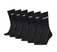 Levi's Unisex Socken, 6er Pack - Regular Cut Orange Tab 6P ECOM, Baumwollmischung Schwarz / 43-46 43-46 Schwarz