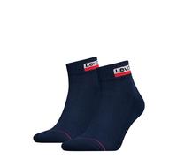 Levi's Unisex Quarter Socks, Navy, 43/46