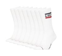 LEVIS Unisex Tennissocken Strümpfe Sportswear Logo Socken 4 Paar, Größe:43-46, Artikel:-001 white/white
