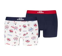 Levi's Unterhosen und Slips Fruity AOP Boxershorts, 2p 001, Weiß/Marineblau