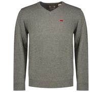 Levi's V Neck Hm Sweater Mid Tone Grey Heather