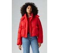 Levi's Western Bubble Shorty Puffer Coat In Red Größe: L | Winterjacken Outlet | Damen | Rot