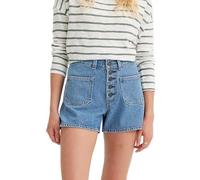 LEVIS Women's 80S MOM Pckt MED Indigo-Worn IN, IN Patches Short, 50