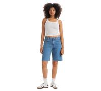 Levi's Women's Baggy DAD JORT Dark Indigo-Flat Finish Jean Shorts, Foolish Love, 33