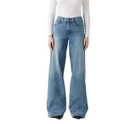 Schlagjeans LEVI'S "Levi's 728 High-Rise Wide-Leg Jeans", Damen, Gr. 33, Länge 32, sweet success, Denim/Jeans, Obermaterial: 98% Baumwolle, 2% Elasthan, normal lang, Jeans, weite Beinform (46970211-33