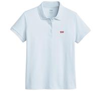 Poloshirt LEVI'S "LEVI'S HM POLO", Damen, Gr. S (36), blau (skyway), Piqué, Obermaterial: 95% Baumwolle, 5% Elasthan, slim fit normal, ohne Ausschnitt, angesetztes Bündchen, Shirts Poloshirt, Piqué au