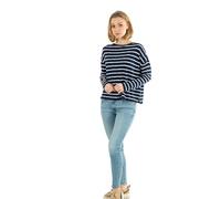 LEVIS Women's Margot Long Sleeve Blues, Saint Stripe Naval A, M
