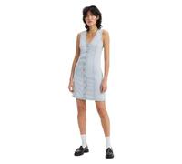 LEVIS Women's Thora Denim Mini Dress Light Indigo-Worn IN, Never Going to Chang, Medium