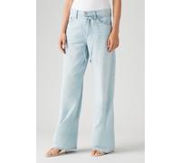 Straight-Jeans LEVI'S "XL STRAIGHT", Damen, Gr. 31, Länge 29, luxury trip, Denim/Jeans, Obermaterial: 85% Baumwolle, 15% Leinen, unifarben, straight fit knöchellang, Jeans Straight-Jeans, im Five-Pock
