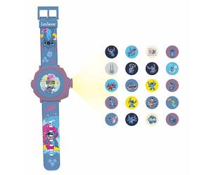 Lexibook - Disney Stitch - Verstellbare Projektionsuhr mit digitalem Bildschirm - 20 Bilder von Lilo & Stitch - für Kinder - DMW050D