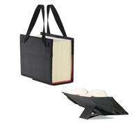 LexSkin tragbarer Umschlag für Loseblattwerke onyx-schwarz, Buchhüllen-Tasche mit Buchstütze Lifestyle Kartoniert