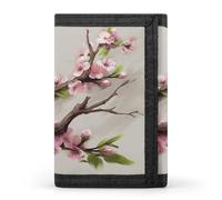 LFDSYEOQ View Cherry Blossom Trees Kleine Geldbörse für Damen und Herren, dreifach gefaltete Geldbörsen, Kreditkartenhalter, Clutch-Geldbörsen für Damen, Kirschblütenbäume ansehen, Einheitsgröße,