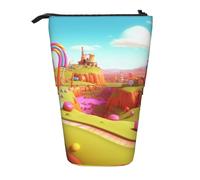 LHBWCVN Candy Kosmetiktasche, Stehendes Federmäppchen, Teleskop-Bleistifttasche, tragbarer Stifthalter, niedlicher Stand-up-Bleistiftbeutel für Damen und Herren, Reise-Münztasche, Geldbörse