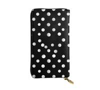 Lhbwcvn Geldbörse für Damen und Herren, Clutch, RFID-blockierend, Leder, große Kapazität, Geldbörse, Kreditkartenhalter, Geldtasche mit Reißverschluss, Handyhalter, lange Reisegeldbörse, Schwarz,