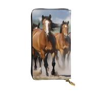 Lhbwcvn Geldbörse für Damen und Herren, Clutch, RFID-blockierend, Leder, große Kapazität, Geldbörse, Kreditkartenhalter, Geldtasche mit Reißverschluss, Handyhalter, lange Reisegeldbörse, schwarz,