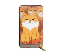 Lhbwcvn Geldbörse für Damen und Herren, Clutch, RFID-blockierend, Leder, große Kapazität, Geldbörse, Kreditkartenhalter, Geldtasche mit Reißverschluss, Handyhalter, lange Reisegeldbörse, Schwarz,