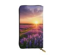 Lhbwcvn Geldbörse für Damen und Herren, Clutch, RFID-blockierend, Leder, große Kapazität, Kreditkartenhalter, Geldtasche mit Reißverschluss, Handyhalter, lange Reisegeldbörse, Schwarz, Schwarz ,