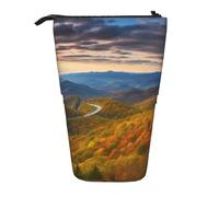 LHBWCVN Mountains Kosmetiktasche, Stehendes Federmäppchen, Teleskop-Bleistifttasche, tragbarer Stifthalter, niedlicher Stand-up-Bleistiftbeutel für Damen und Herren, Reise-Münztasche, Geldbörse