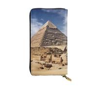Lhbwcvn Pyramids Of Egypt Geldbörse für Damen und Herren, Clutch, RFID-blockierend, Leder, große Kapazität, Geldbörse, Kreditkartenhalter, Geldtasche mit Reißverschluss, Handyhalter, lange