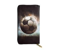 Lhbwcvn Sport-Fußball-Geldbörse für Damen und Herren, Clutch, RFID-blockierend, Leder, große Kapazität, Geldbörse, Kreditkartenhalter, Geldtasche mit Reißverschluss, Handyhalter, lange