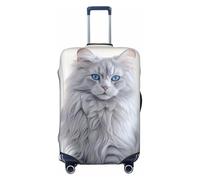 LHCVSFGW Reisegepäck-Abdeckung, langhaarig, Katzenkoffer, elastisch, waschbar, kratzfest, Gepäckabdeckung, dicker Gepäckschutz, passend für 45,7 - 81,3 cm Gepäck, Schwarz , XL