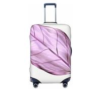 LHCVSFGW Reisegepäckabdeckung, lila Blätter, Koffer-Schutz, elastisch, waschbar, kratzfest, Gepäckabdeckung, dicker Gepäckschutz, passend für 45,7 - 81,3 cm Gepäck, Schwarz , S