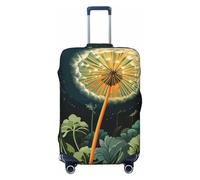 LHCVSFGW Reisegepäckabdeckung, Löwenzahn bei Nacht, Koffer-Schutz, elastisch, waschbar, kratzfest, Gepäckabdeckung, dicker Gepäckschutz, passend für 45,7 - 81,3 cm Gepäck, Schwarz , M