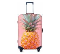 LHCVSFGW Reisegepäckhülle, Ananas-Koffer-Schutz, elastisch, waschbar, kratzfest, Gepäckabdeckung, dicker Gepäckschutz, passend für 45,7 - 81,3 cm Gepäck, Schwarz , XL