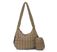 LHHMZ Damen Gesteppte Tragetasche, Große gesteppte Puffy Umhängetasche, Leichte Tragetasche, Puffer Tasche