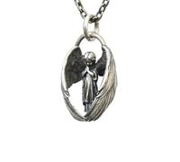 LHJHZDJC Exquisiter Engel-Anhänger im Vintage-Stil, geeignet für Männer und Frauen, Punk-Schmuck, Glückwünsche, Streetwear-Accessoire für Männer und Frauen, lässiges Geschenk