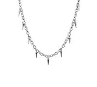 LHJHZDJC Halskette für Männer und Frauen, Nieten-Choker-Halskette für Herren, Punk-Halsschmuck, kurze Kragenkette mit Anhänger, Gothic-Accessoires, alltägliches, lässiges Geschenk