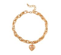 LHJHZDJC Herren-Halskette, Freundschaft, Hip-Hop, dicke Kreuzkette mit Herz-Anhänger, Halskette für Frauen, klobig, kurz, Choker-Halskette, Halsband, 2022, Modeschmuck am Hals, Geschenk