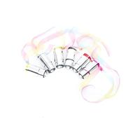 LHJHZDJC Professionelles Magic Pocket Staff Set, 6 Stück Mehrfarbige Performance Sticks, Einziehbare Metallstäbe mit bunten Bändern für Bühne Magie Shows Geschenk für Sie
