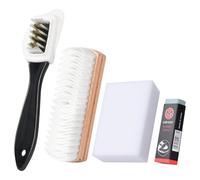 LHOEST Wildlederbürste für Schuhe 4Stück Schuhputzbürste Wildleder Schuhbürsten Set Wildleder Bürste Schuh Schuhputzsets Wildleder Pflege Schuhe Raulederbürste Set mit Wildleder Radiergummi Shoe Brush