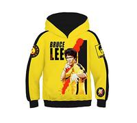 Li Xiaolong Dragon Fans Hoodie Erwachsene und Kinder Casual Sports Sweartshirt Langarm-Reißverschluss-Jackenoberteile