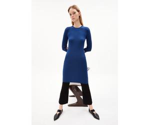 LIAA RN | Strickkleid Slim Fit aus Bio-Baumwolle - blau (L)