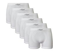 Liabel Herren Slip/Boxershorts aus Seamless 6er Pack, Limited Edition, Boxershorts weiß, L/XL