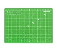 Lialina® / A4 Schneidematte 30 x 22 cm/klingenschonende 5-lagige Schneide-Matte/selbstheilende Oberfläche/beidseitiger Maßraster-Druck apfelgrün/flieder