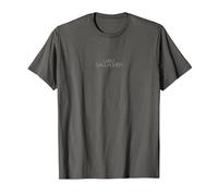 Liam Gallagher Stacked Logo T-Shirt, Herren, Anthrazit, L