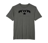 Liam Gallagher T-Shirt R'n'R Made In Manchester, Grau, S, Kurzarm, Klassisch, Unisex Erwachsene, Unisex Kinder, Herren, Damen, Fans von Liam Gallagher und Manchester-Kultur, Männlich, Polyester 100%