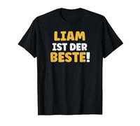 Liam ist der Beste T-Shirt, Herren, Schwarz, 6XL