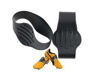 LIANCHEN 2 Stück Fixierband für Fußballschuhe Elastische Silikon-Schnürsenkelabdeckungen, Verhindern Sie, dass sich Schnürsenkel lösen, Schnürsenkel halter für Fußballschuhe und Turnschuhe (Schwarz)