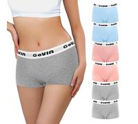 Libella Damen Panties 6er Pack Hipsters Boxershorts aus Baumwolle Unterhosen, Boyshorts Höschen Mehrfarbig E XL