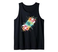 Libellen-Grafik Insekt Pop Art Tie Dye Color Splash Tank Top