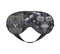 Libellen-Graue, doppelseitige weiche Verdunkelungs-Augenmaske, Entspannung, Nulldruck, Nachtschlaf-Augenmaske