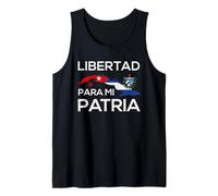 Libertad para Mi Patria Kubanische Karte, Flagge & Nationale Tank Top